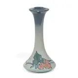 Frank Ferrell for Weller Pottery, Eocean earthenware candlestick with stylized grapes and leaves