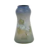 Rozane Royal Light earthenware vase with violet decoration by Hester Pillsbury for Roseville Pottery, sold Apr 2022