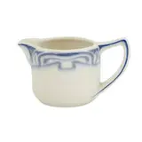 early Decorated Porcelain cream pitcher with modern design in blue, special shape number S1889 by Sara Sax for Rookwood Pottery, sold Apr 2022