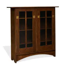Stickley-Audi, inlaid bookcase