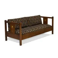 Stickley-Audi, inlaid settle