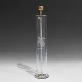 tall martini pitcher with stirrer having rooster decoration by T.G. Hawkes & Co., sold Apr 2022