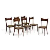 Mobili dining chairs, seven by Fratelli Mariani di Lacceri Fabbrica, Italy, sold Apr 2022