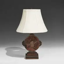 A. Desgranges, Dinanderie table lamp