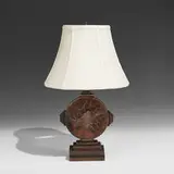 A. Desgranges, Dinanderie table lamp