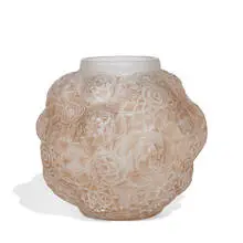 rt Deco vase with geometric floral decoration by André Hunebelle, sold Apr 2022