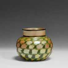 Lundberg Studios, Indian Basket vase, #041912