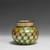 Lundberg Studios, Indian Basket vase, #041912