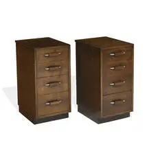 Eliel Saarinen, Flexible Home Arrangement nightstands, pair