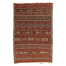 Moroccan, Beni M'Guild flat-weave Kilim carpet