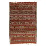 Moroccan, Beni M'Guild flat-weave Kilim carpet