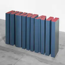 Nancy Dwyer, Human, 1987, laminate over plywood