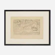untitled (from Afat) by Pablo Picasso, 1938, etching on paper, sold Apr 2013