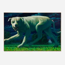 Leonard Koscianski, One Mean Dog, 1983, oil on canvas