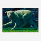Leonard Koscianski, One Mean Dog, 1983, oil on canvas