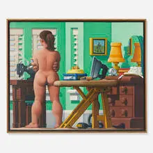 Leonard Dufresne, Spearmint Walls (Eve Alone), 1982, acrylic on canvas