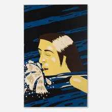 Alex Katz, Olympic Swimmer, 1976, screenprint on paper