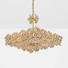 chandelier by J. & L. Lobmeyr, c. 1970, crystal, brass, sold Apr 2013