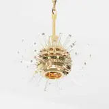 Bakalowits & Söhne, chandelier, c. 1960, glass, brass