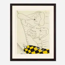 Jim Nutt, untitled, c. 1967, graphite and gouache on paper