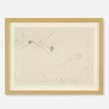 Christopher Wool, Untitled, 1989, graphite on graph paper