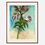 The Sky & Lillies (from Flowers in Manhattan) by Jim Dine, 1998, intaglio and serigraph on paper with hand-coloring, sold Apr 2013