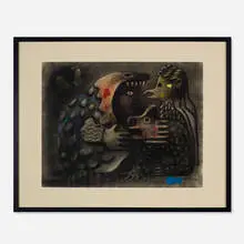 Julio de Diego, untitled, 1945, charcoal and pastel on paper