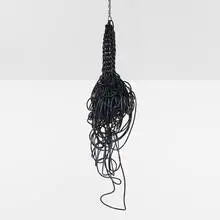 Kwangho Lee, Hanging Light Fixture, 2009, woven electrical cord