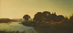 Edwin H Boddington, Untitled, oil on canvas 30.5 x 61.5cm