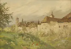 Ludwig von Andok, Untitled, oil on canvas 71.5 x 103cm .