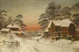 A... Christiansen, Untitled, oil on canvas 61 x 91.5cm