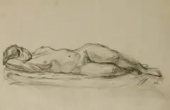 Iakov Khaimov, Untitled, charcoal and black chalk largest 55 x 37cm (4)