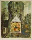John Piper, Untitled, DORDOGNE Screenprint in colours