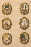 French School, A Pair of Coats of Arms Prints, hand-colored etchings