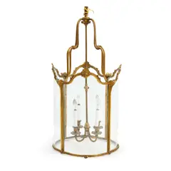 Brass Hall Lantern, 19th century,