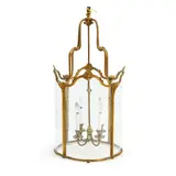 Brass Hall Lantern, 19th century,
