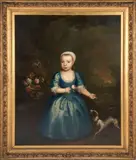 Portrait of a Child by Anglo-American School, 18th Century, unsigned oil on canvas, sold Oct 2023