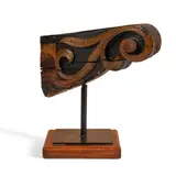 America, 19th century. by Carved and Painted Ship's Billet Head, sold May 2023