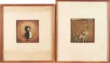 Disney Studios, Four framed Disney cells, gouache on celluloid on watercolor background