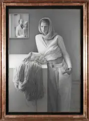 Gerardo Pita, Woman in White, graphite on paper