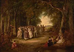 Edward Lamson Henry, A Summer Dance, oil on canvas