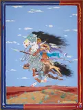 Robert McMurtry, Basin Rider II, acrylic on canvas