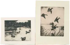 Three Waterfowl Prints, including: by Frank Weston Benson, sold Aug 2023