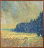 Gary Lundblad, Signed 'Gary Lundblad 8 - 85' (on reverse); inscribed 'GARY LUNdBLAd: Mt MAdONA Meadow' in another hand (on reverse); oil on canvas.