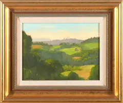 Steve Allrich, Rolling Hills, oil on board
