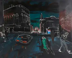 Joe Davis, After the Rain, acrylic on canvas