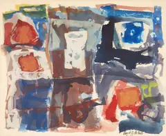 Lloyd G. McNeill, Abstract Composition, watercolor on paper