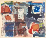 Lloyd G. McNeill, Abstract Composition, watercolor on paper