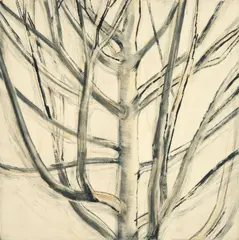 Sylvia Plimack Mangold, Untitled from the portfolio Six Couples, 12 Works, 1994, Drypoint and aquatint on paper; numbered