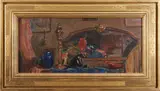 Daniel MacMorris, Still Life on Table, oil on board